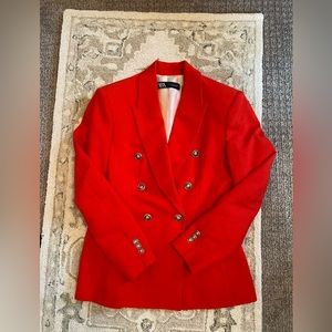 Zara Orange Blazer